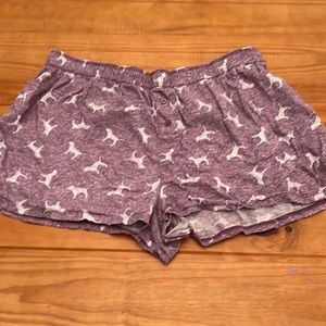 VS Pink boxer style pj shorts